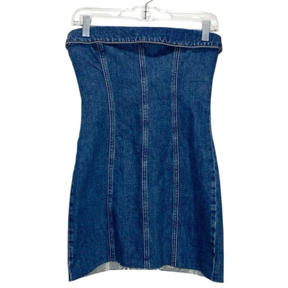 Reformation Madilyn Denim Mini Dress 0 - Picture 3 of 7